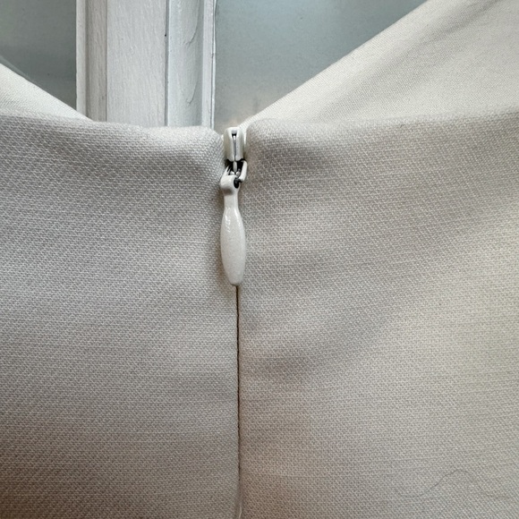 French Connection Whisper Minidress Off White Mini Dress Size 4 Small - Picture 7 of 14